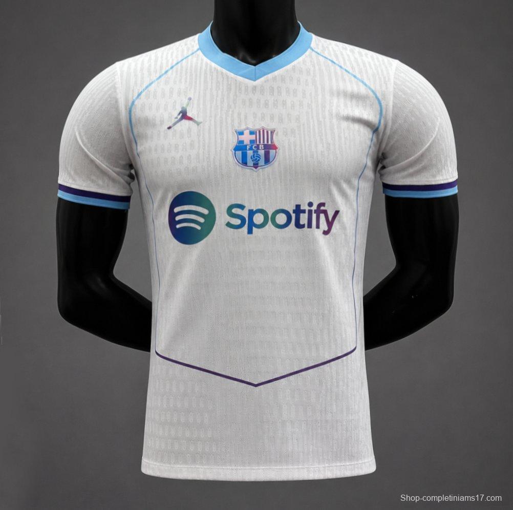 Player Version 26/27 Barcelona White/Light Blue Concept Away Jersey