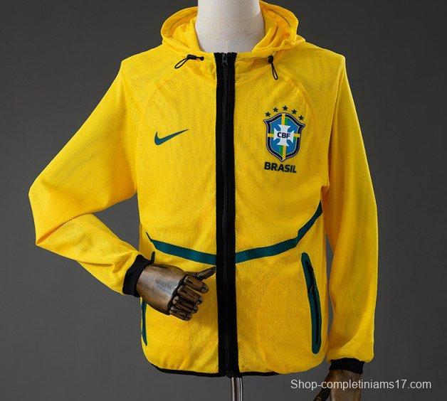 2026 Brazil Men's Football Anthem Jacket - Yellow