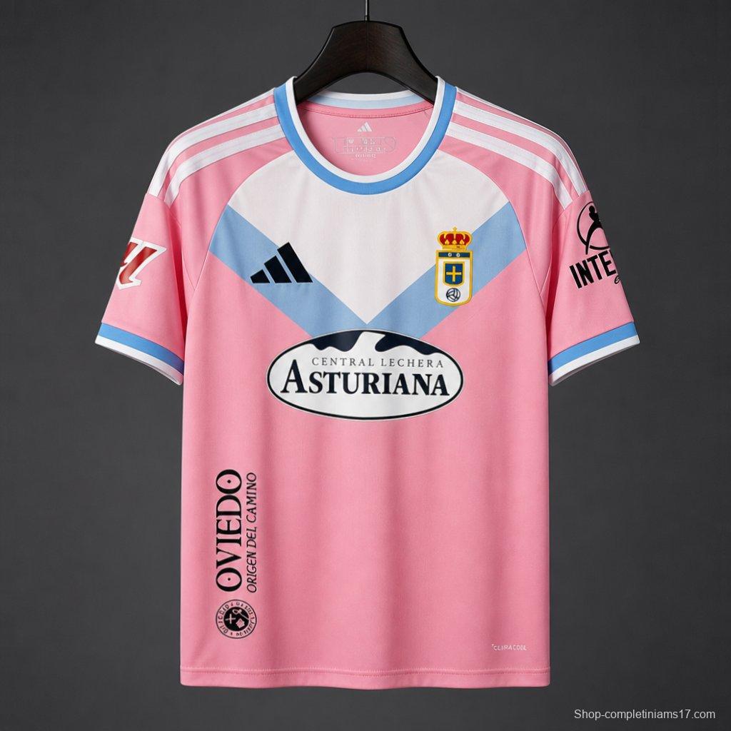 26/27 Real Oviedo Away Pink Jersey