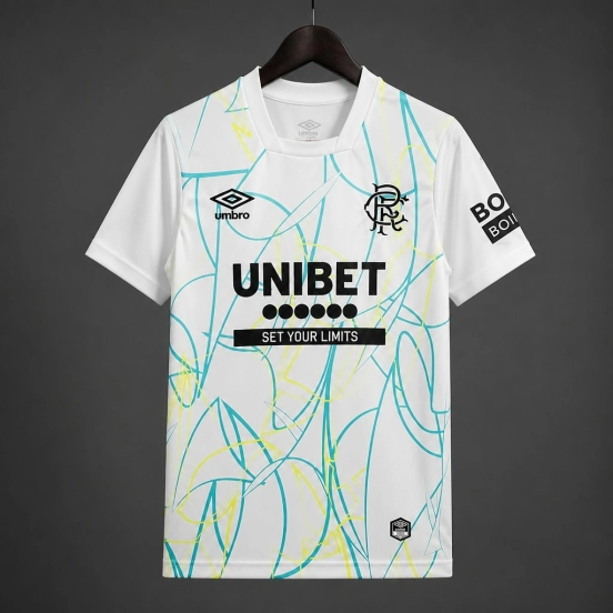 26/27 Glasgow Rangers Away Goalkeeper White Jersey