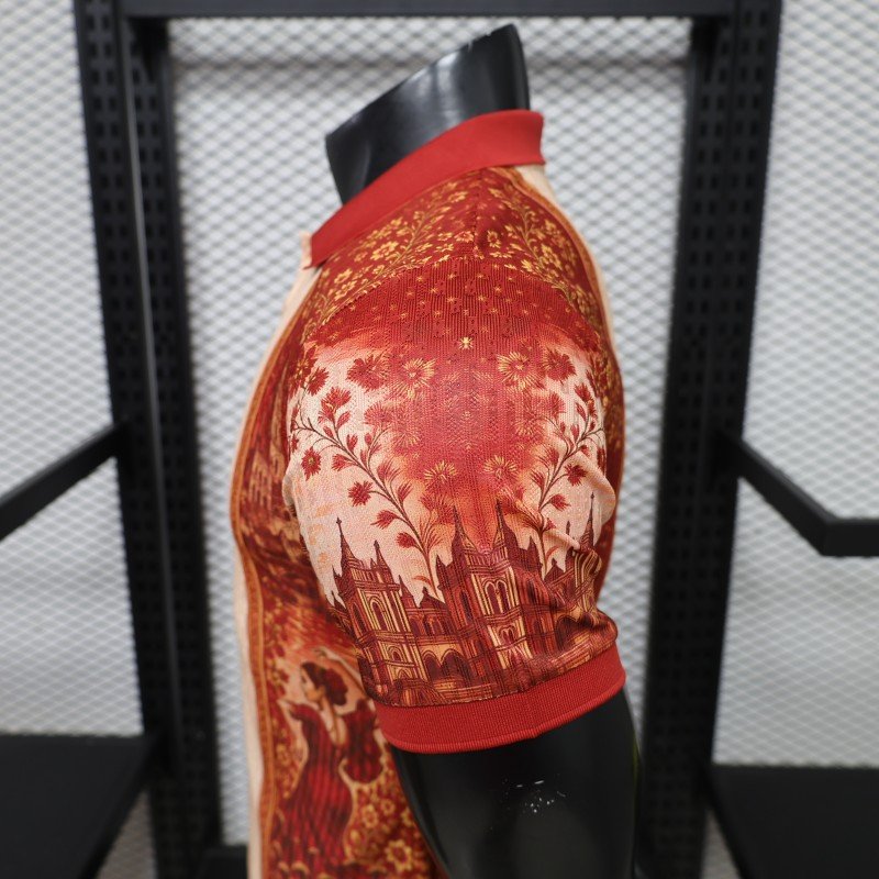 Player Version 2026 Spain National Team Away Heritage Pattern Jersey