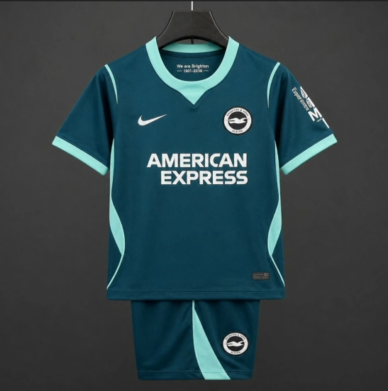 26/27 Kids Brighton Third Teal Kits Jersey