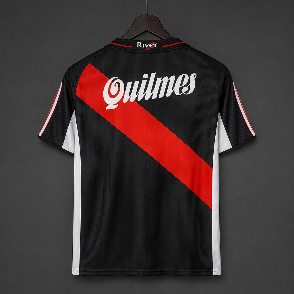 Retro 00/01 River Plate Third Black Jersey