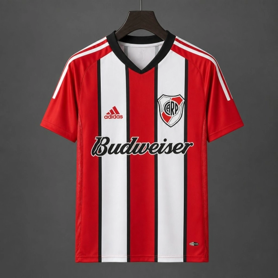 Retro 03/04 River Plate Away Red Jersey