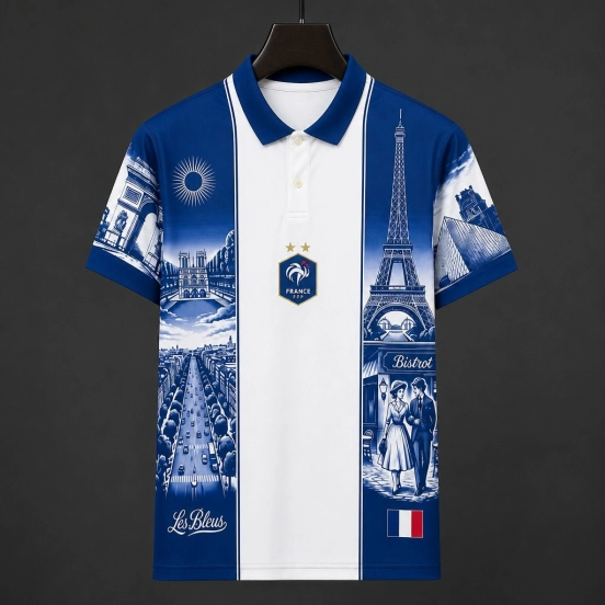2026 France Paris Special Edition Polo Collar Jersey